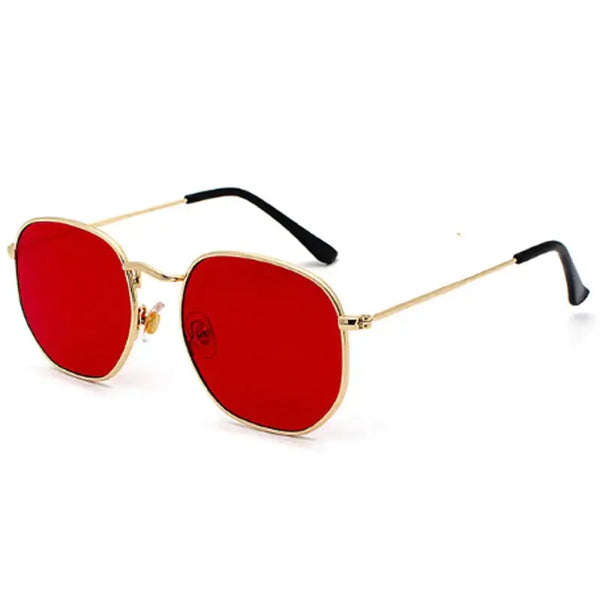 Óculos de Sol Advance Vermelho e Dourado Overtize