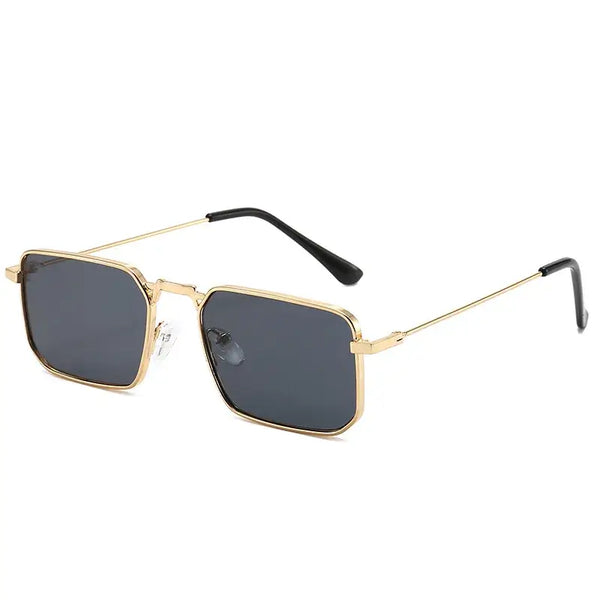 Óculos de Sol Fashion Preto e Dourado Overtize