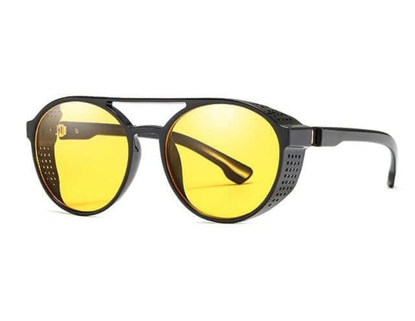 Óculos de Sol Masculino Unique Preto e Amarelo Overtize